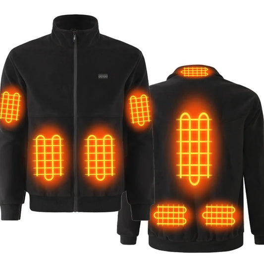 Graphene Heated Fleece Jacket – USB-Powered, Intelligent Temperature Control